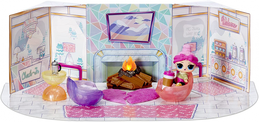 LOL Surprise Winter Chill Hangout Spaces Furniture Playset with Cozy Babe Doll