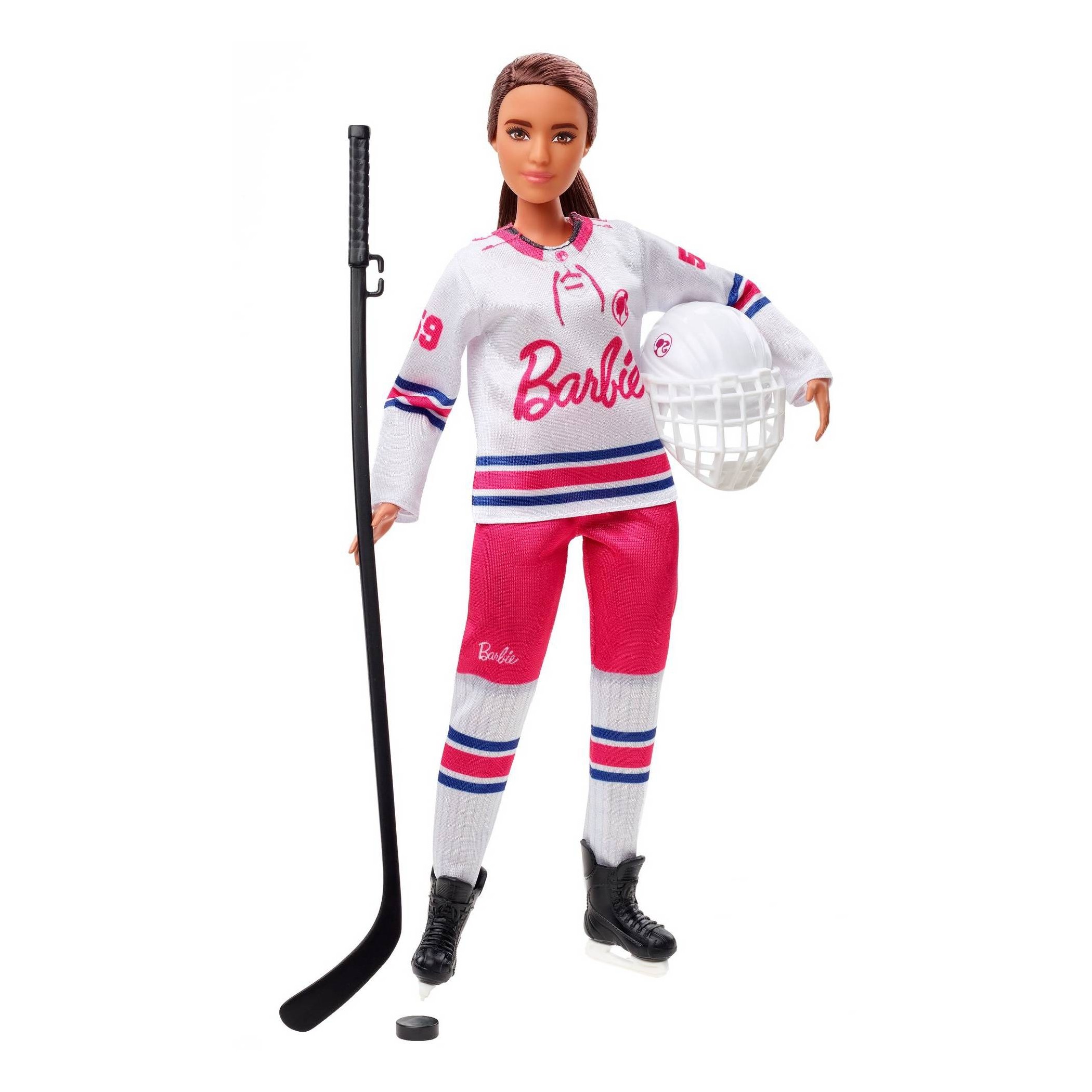 Helmet Barbie Winter Sports Snowboarder Blonde Doll Snowboard & Trophy with Jacket 12 inches Great Gift for Ages 3 and Up Scarf Pants 