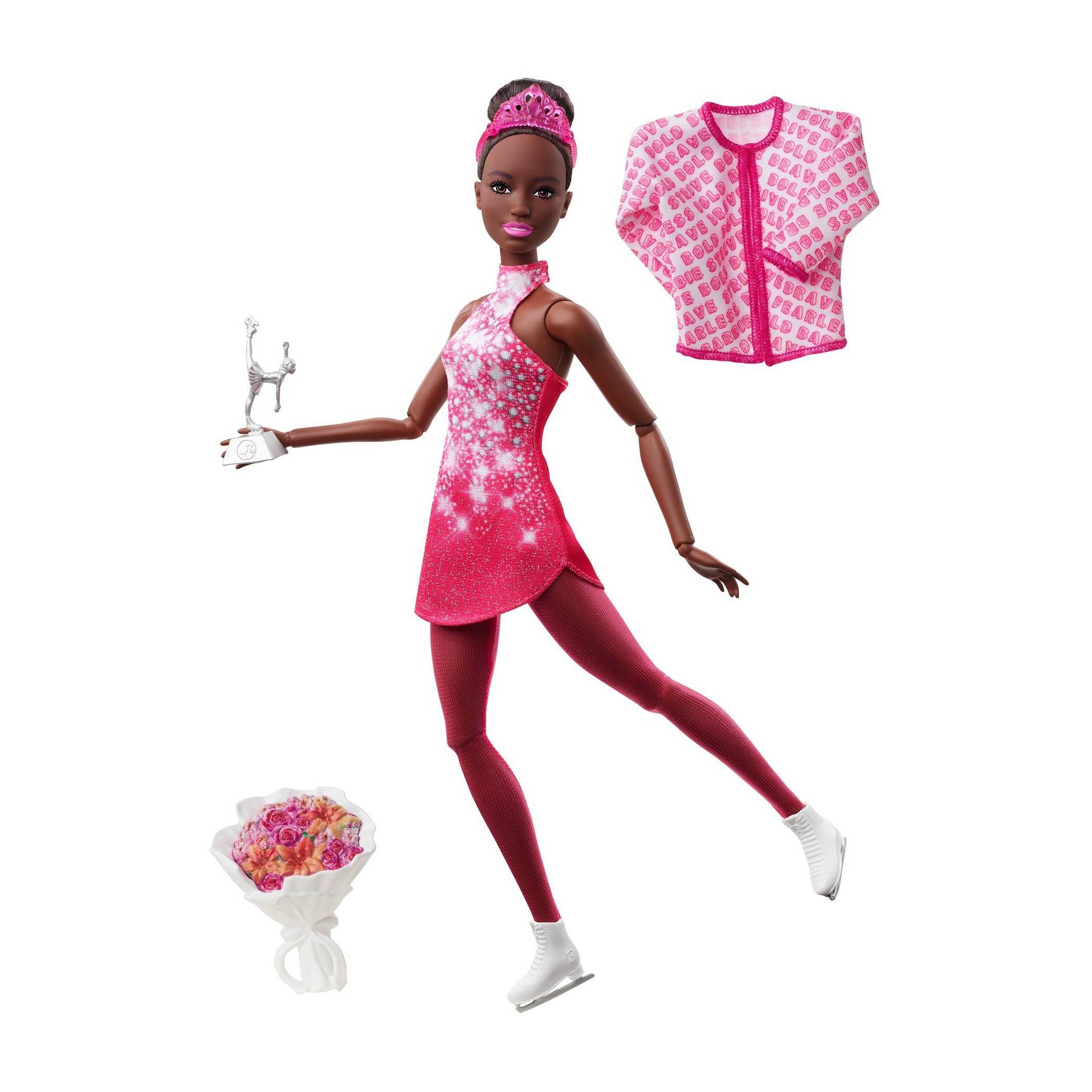 Barbie Winter Sport dolls 2022: Snowboarder, Hockey Player, Ice Skater and ...