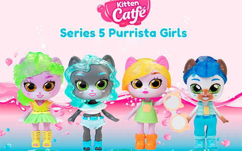 Kitten Catfe Series 5 dolls - Soda Pop Purrista Girls