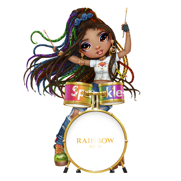 Rainbow High Rockstar dolls official art pictures