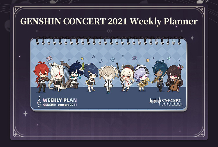 Genshin Impact Concert Weekly Planner