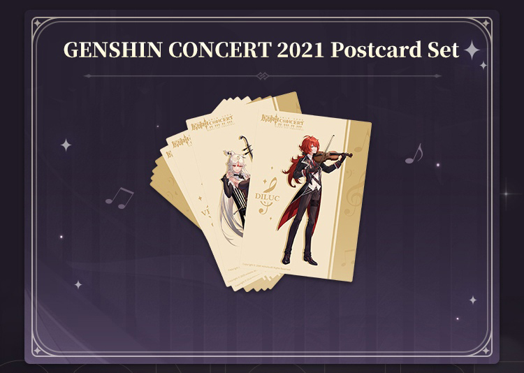 Genshin Impact Concert postcard collection