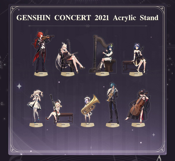 Genshin Impact Concert acrylic stands