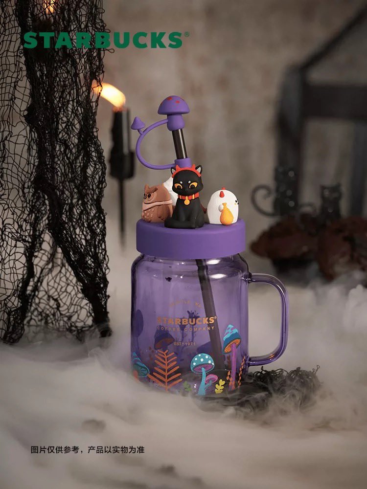 Starbucks 2021 new Halloween mugs black cats