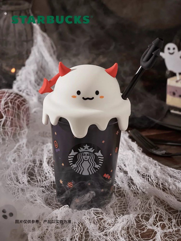 Starbucks 2021 new Halloween mugs black cats