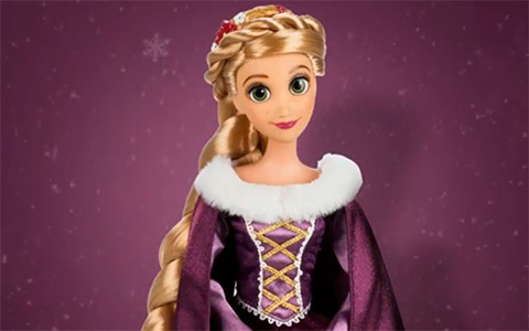 Disney Store Rapunzel Holiday Special edition doll 2021