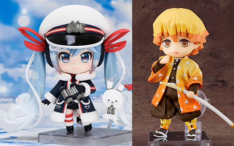 New Nendoroid Announcements: Snow Miku 2022, W, Long Kui, Sango, nendoroid doll Zenitsu and Inosuke