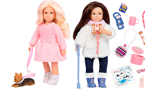 New Lori dolls: Dafina’s Pet Play Set, Farah’s Hiking Set, Jenna’s Camp Set, Jessalyn’s School Locker Set and more
