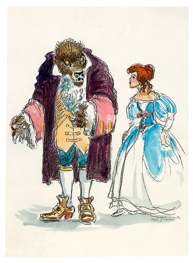 Beauty and the beast 1991 concept art