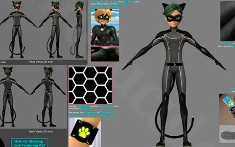 Miraculous Ladybug end of season 4 spoilers Ephemeral, Gabriel Agreste and Penalteam: new concept arts, Cat Walker, Shadownoir Hawk Moth Cat transformation, Plagg human form, Ladybug Joanna d'Arc and more