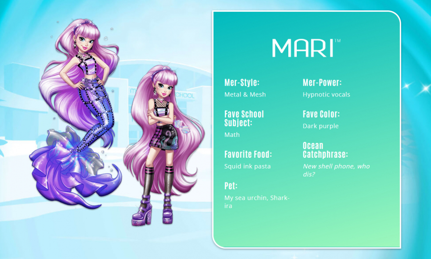 Mermaid High info about girls and official art