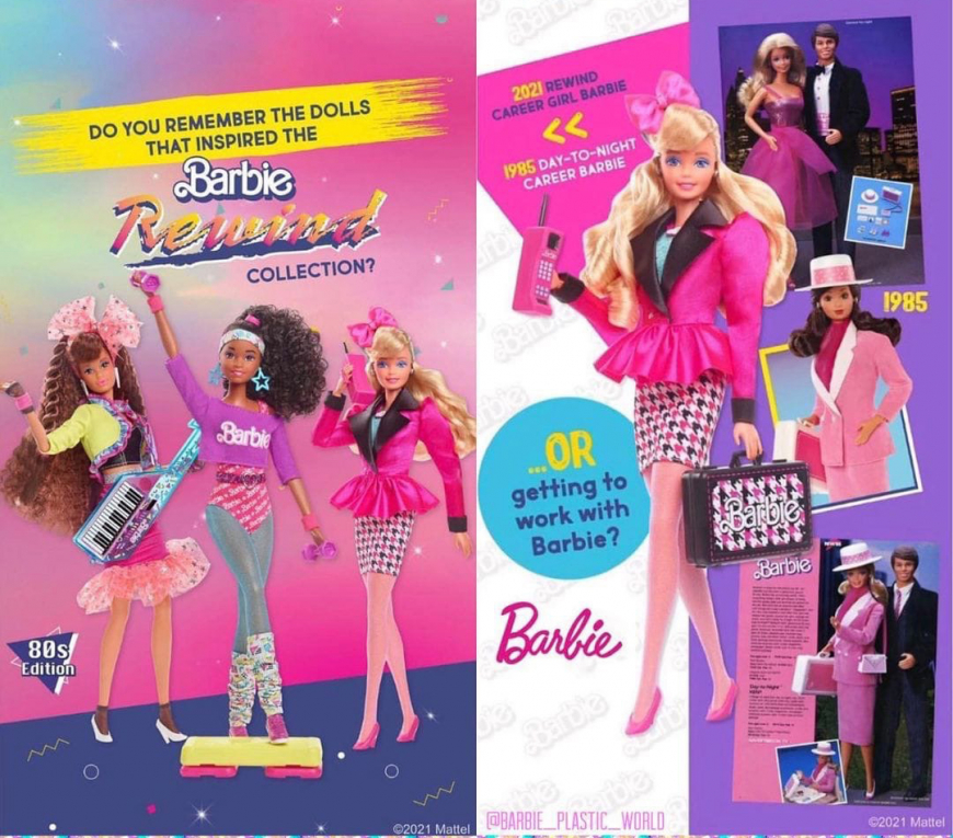 Inspiration from 80s - Day to Night career Barbie doll