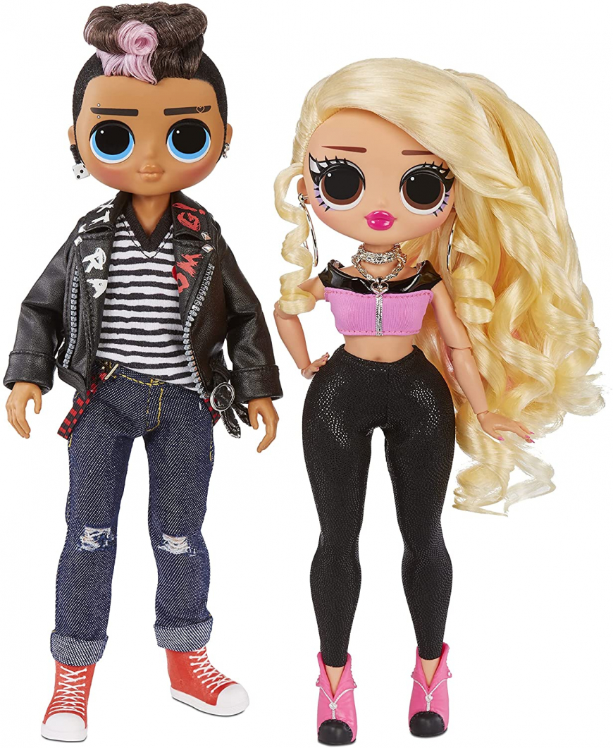LOL OMG Movie Magic 2-pack dolls Tough Dude and Pink Chick