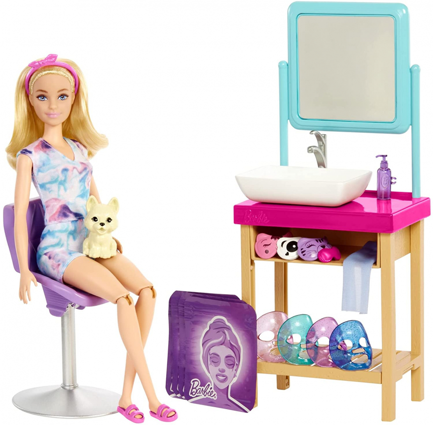 Barbie Sparkle Mask Spa Day playset