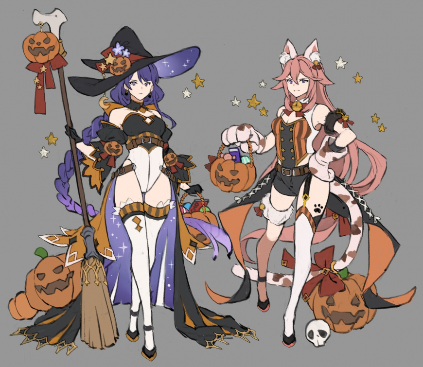 Genshin Impact Halloween art