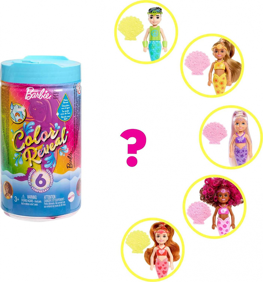 Barbie Color Reveal Mermaid Chelsea series 2 dolls