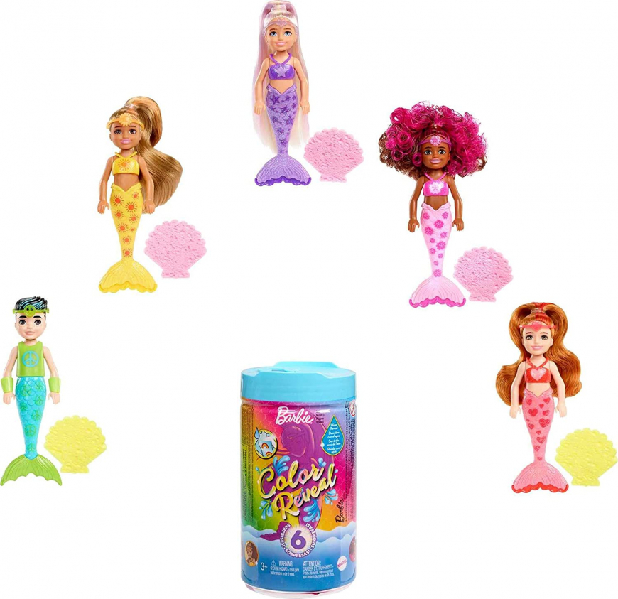 Barbie Color Reveal Mermaid Chelsea series 2 dolls