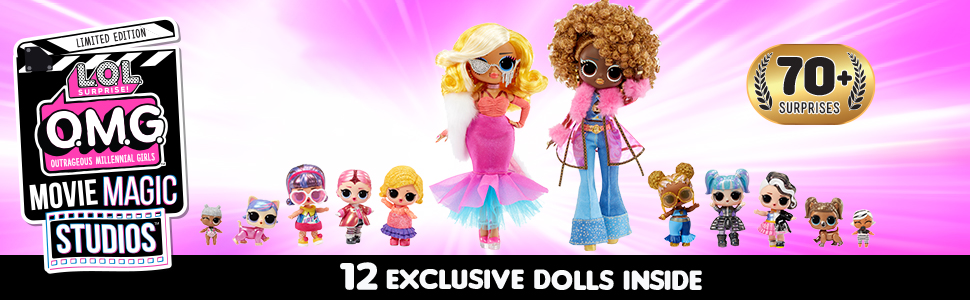 Mga Pack 2 Dolls L.O.L. Surprise Omg Movie Magic Multicolor