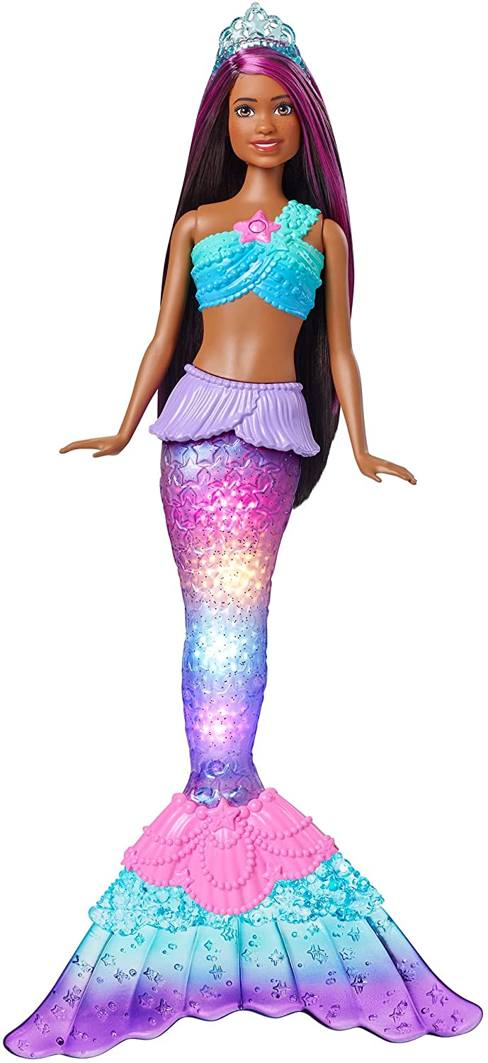 Barbie Dreamtopia Twinkle Lights Mermaid Doll Brunette