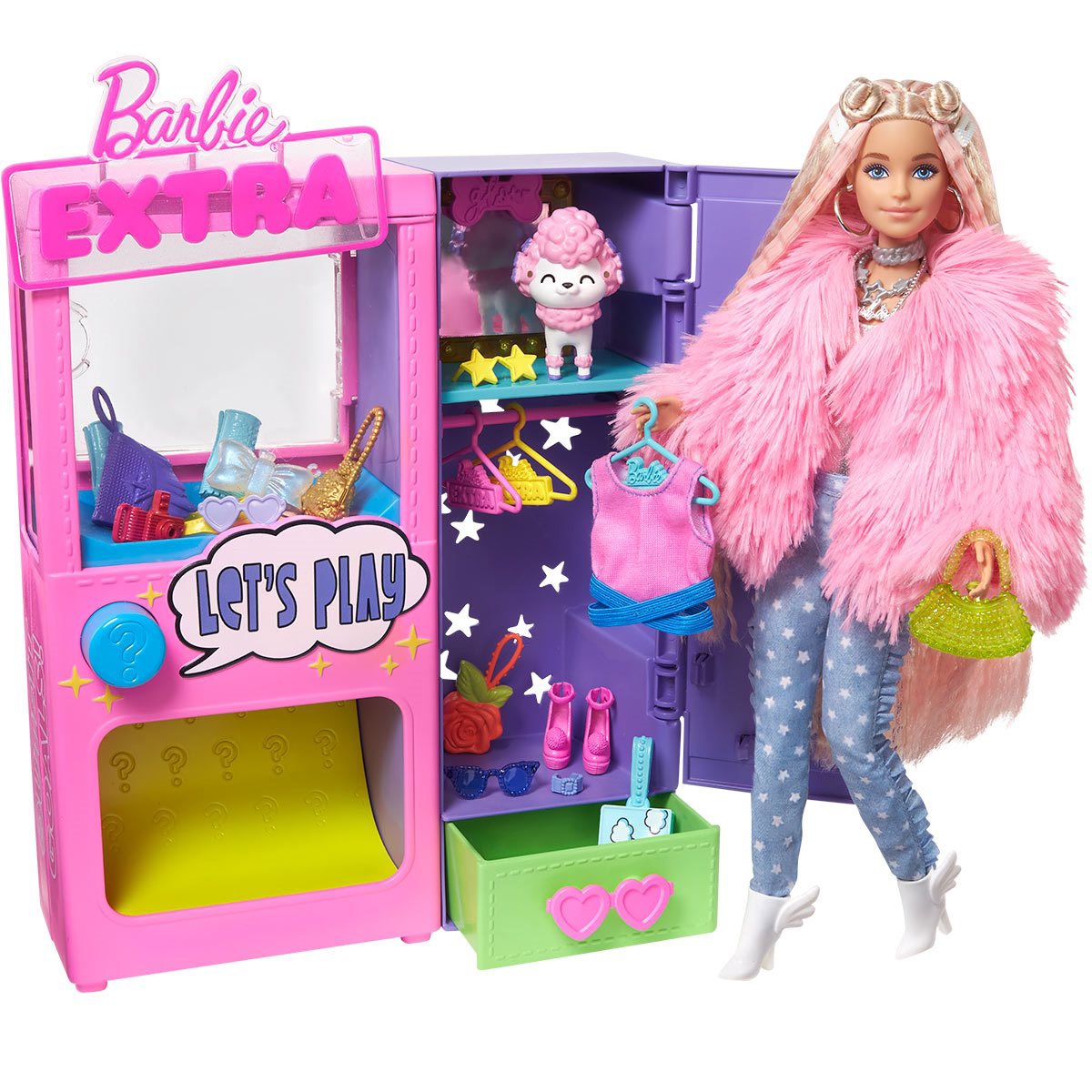 Hazlo pesado Burro personalidad Barbie Extra Playsets 2022: Barbie Extra Fashion Vending Machine and Barbie  Extra Pets and Minis Playset - YouLoveIt.com