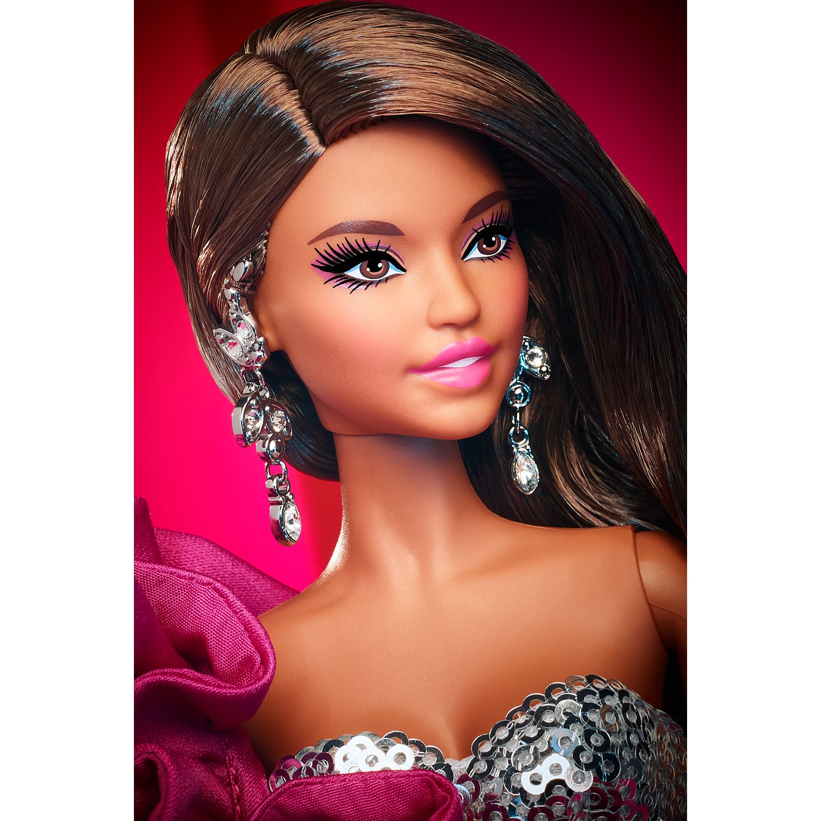 Barbie Signature Pink Collection Doll, Silkstone Barbie Doll in