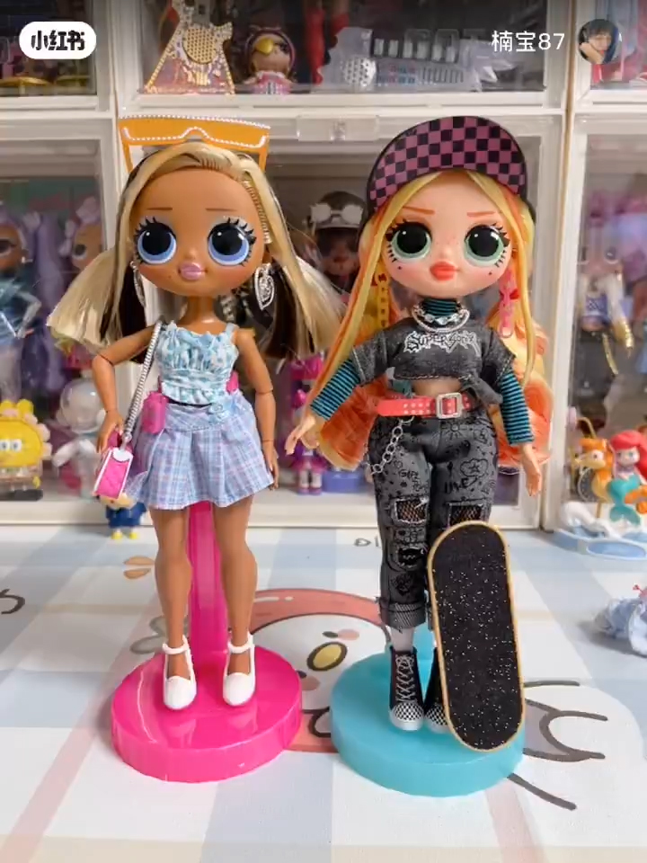 LOL OMG Series 5 dolls: Skatepark Q.T. and Trendsetter 