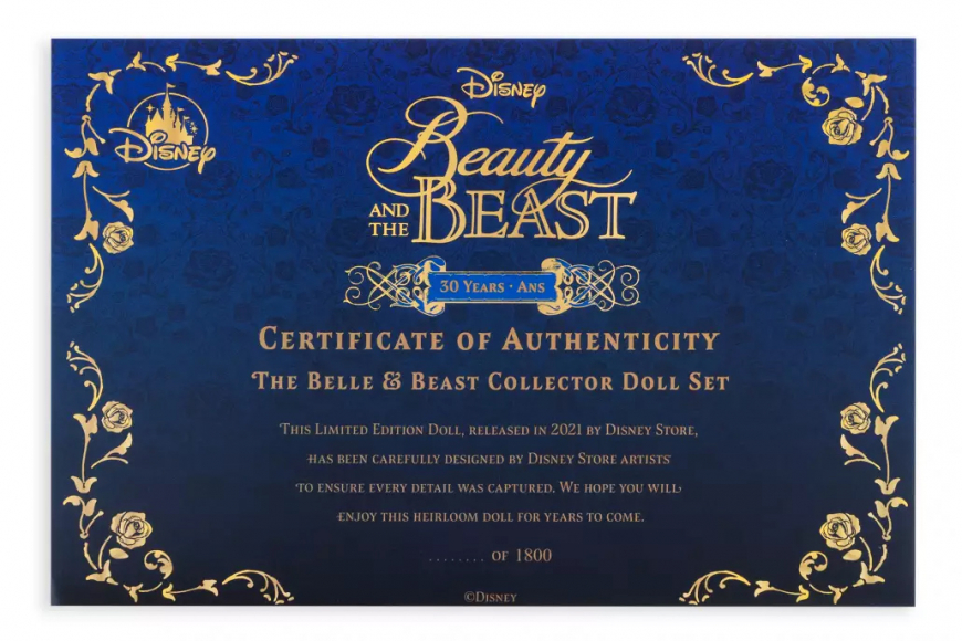 Beauty and the Beast 30th Anniversary Limited edition dolls