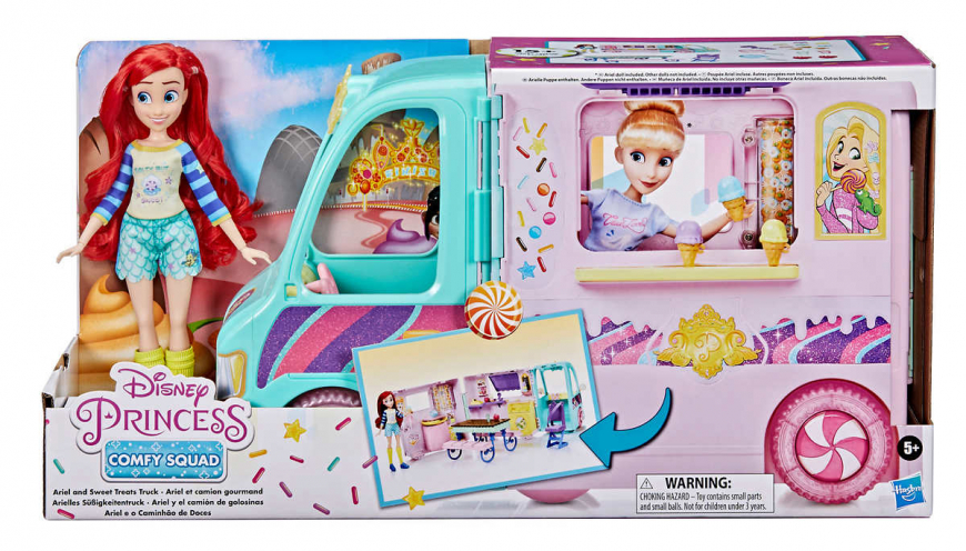 Disney Princess Comfy Squad Ariel and Sweet Treats Truck