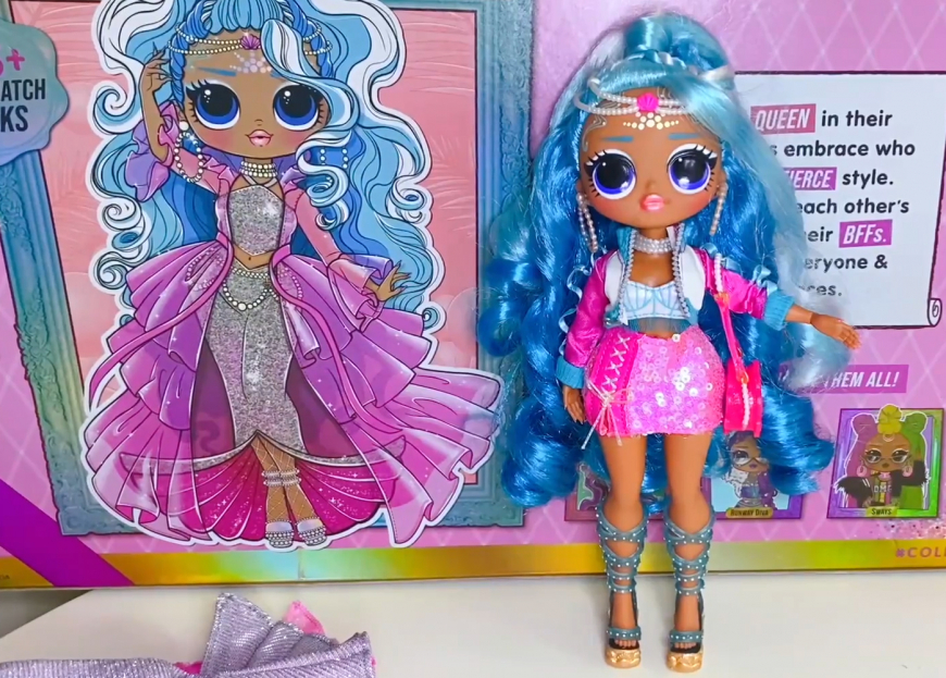 Lol Surprise OMG Queens Splash Beauty Fashion Doll with 125+ Mix and Match Fashion Looks