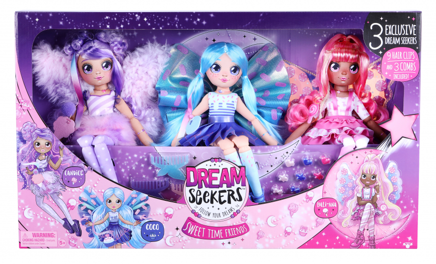 Dream Seeker Sweet Dreamers 3-pack dolls Candice, Lolli-Ana and Coco