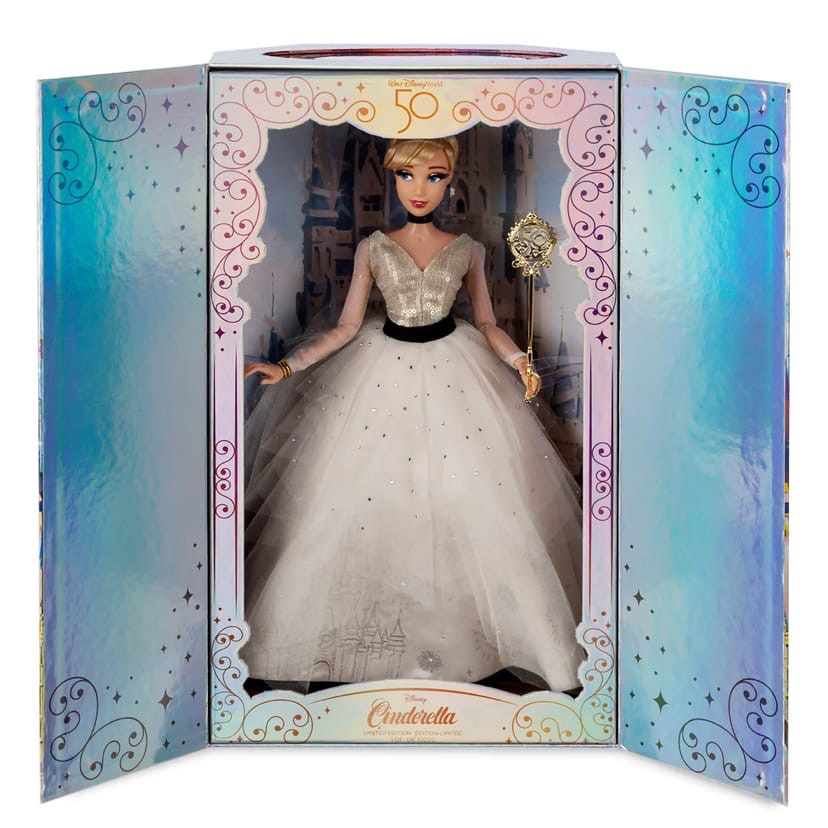 Disney Store Cinderella Walt Disney World 50th Anniversary Limited Edition Doll in box