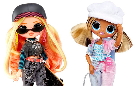 LOL OMG Series 5 dolls: Skatepark Q.T. and Trendsetter