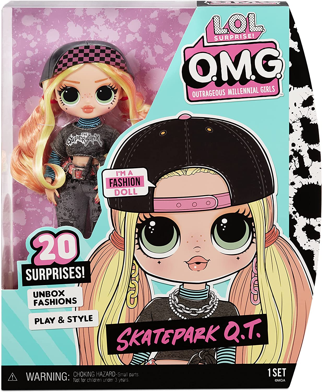 LOL OMG Series 5 dolls: Skatepark Q.T. and Trendsetter 