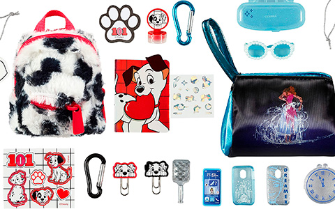 New Disney Real Littles Bags and Backpacks: Cinderella, 101 Dalmatians and Minnie Mouse Collectible Micro