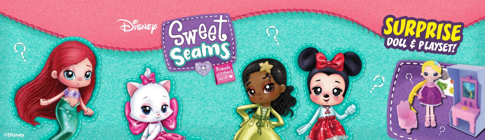 Disney Sweet Seams Soft Rag dolls 