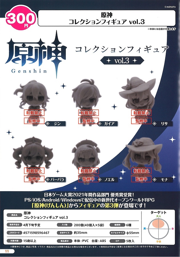 Genshin Impact Bushiroad 2022 figures