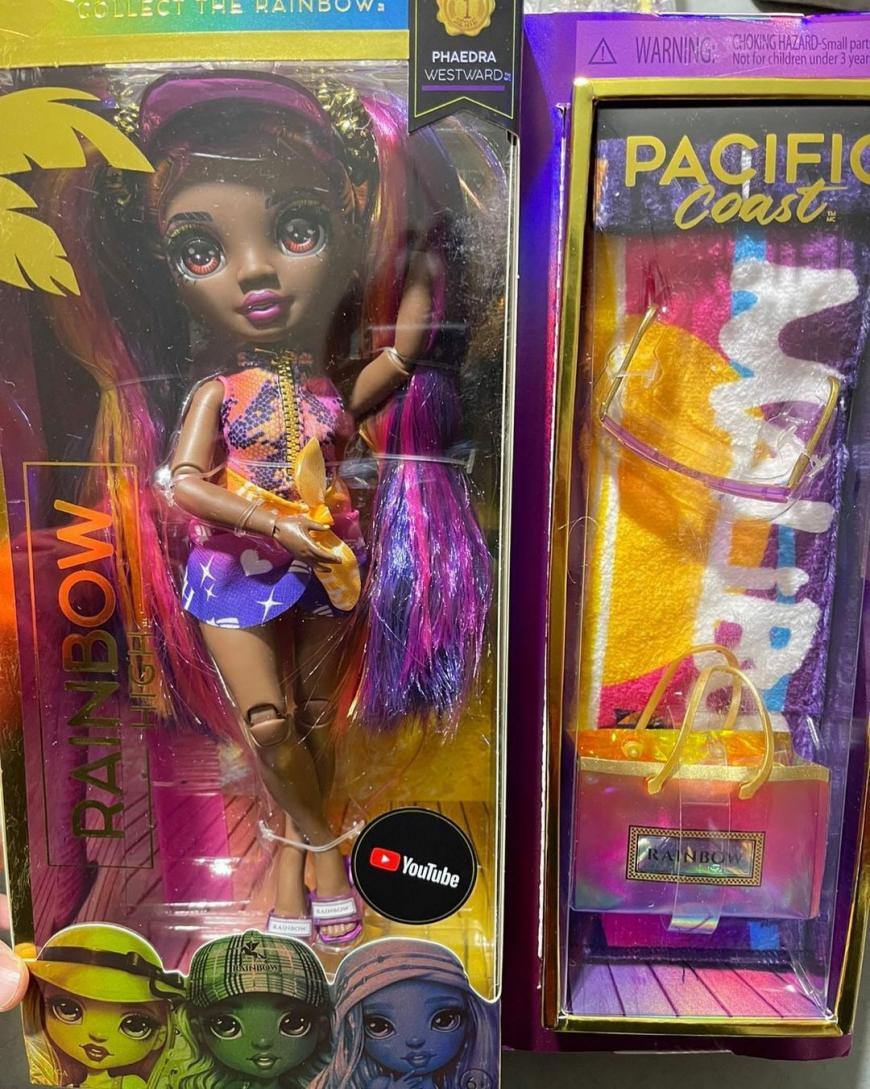 Rainbow High Pacific Coast Sunset Phaedra Westward doll in real life