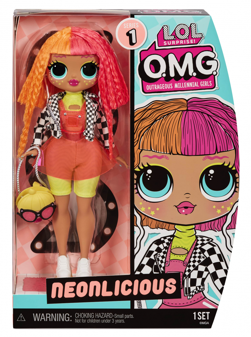 LOL Surprise OMG  Neonlicious doll in window box, 2021 re-release