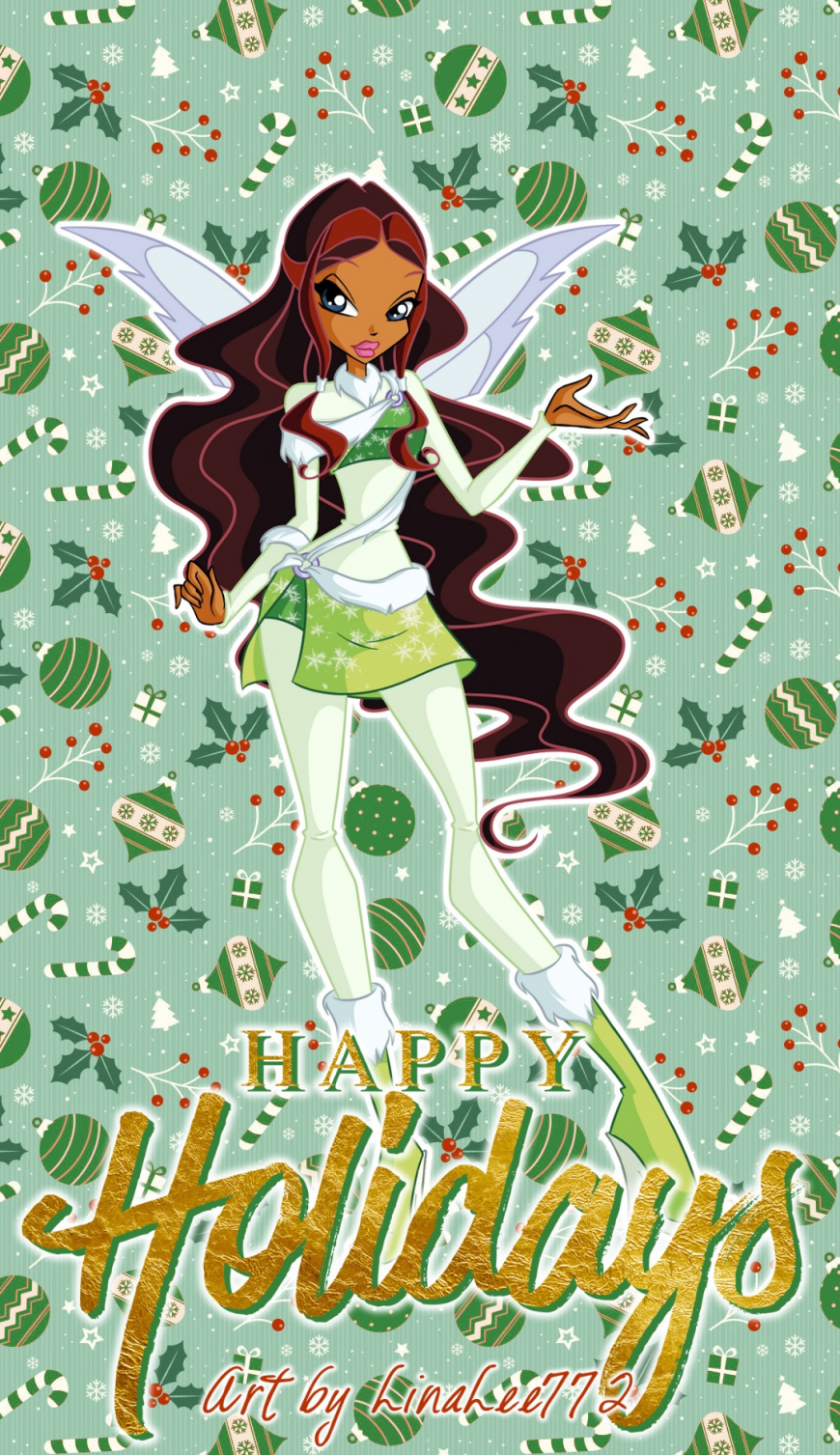 Winx Club winter christmas wallpapers