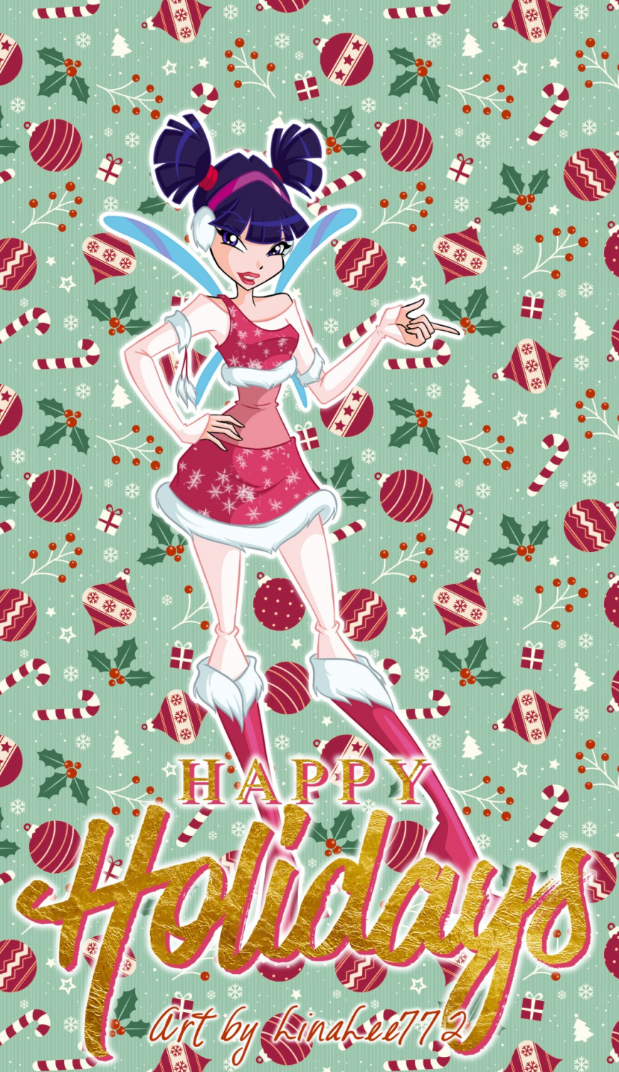 Winx Club winter christmas wallpapers