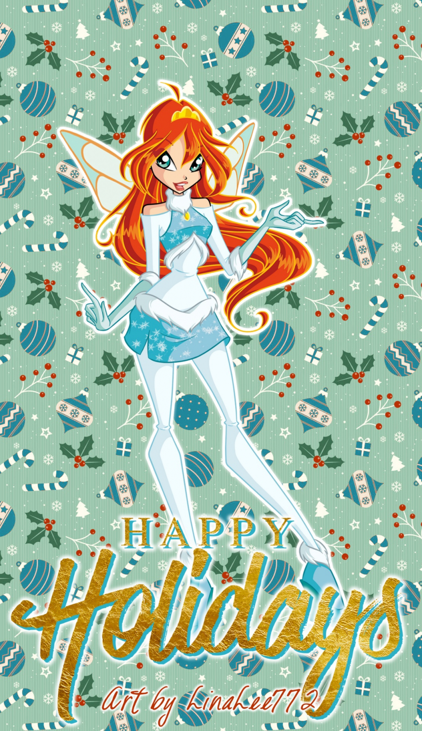 Winx Club winter christmas wallpapers