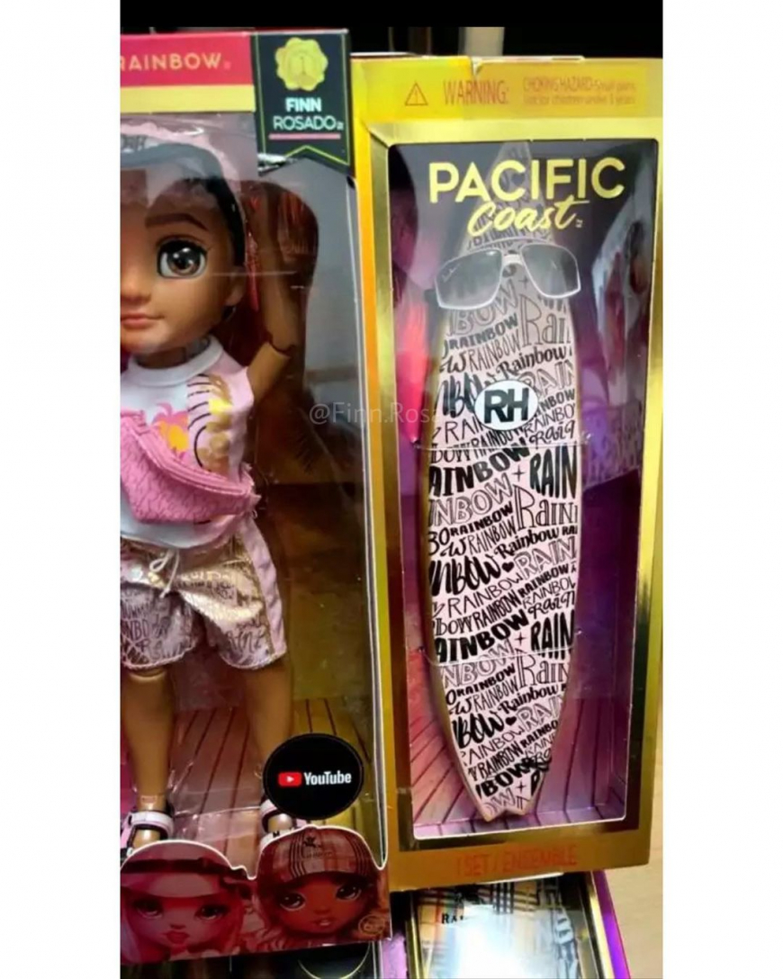 Rainbow High Pacific Coast Finn Rosado doll