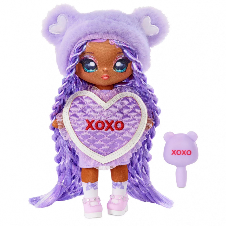 Na Na Na Surprise Purple Heart Bear Eva Evermore doll