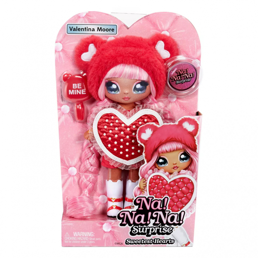 Na Na Na Surprise Red Heart Bear Valentina Moore doll