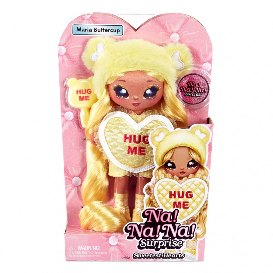 Na Na Na Surprise Yellow Heart Bear Maria Buttercup doll