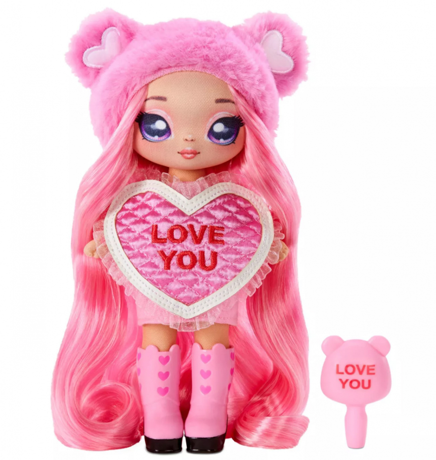Na Na Na Surprise Pink Heart Bear Gisele Goodheart doll