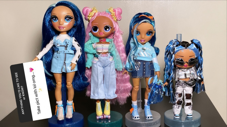 Junior High doll with LOL OMG, Rainbow High and LOL Surprise Tweens