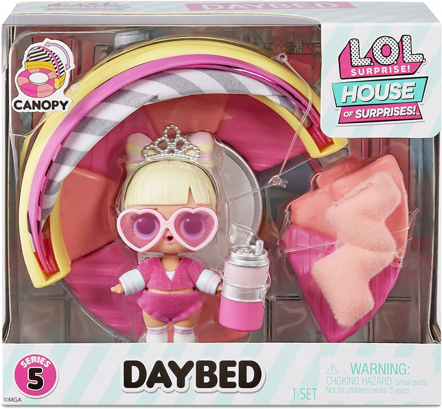 LOL Surprise House of Surprises Suite Princess Daybed set
