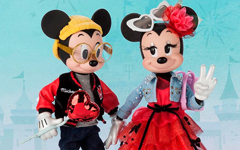 Disney Store Mickey and Minnie Limited Edition Designer Collection dolls set 2022